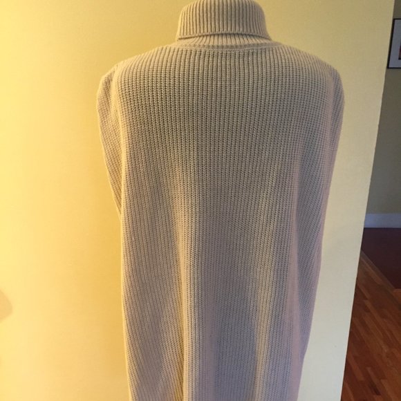 Cotton & flax poncho/cape/tunic S-M - Picture 4 of 7